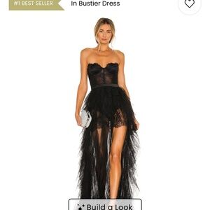 For Love And Lemons Black Strapless Dress